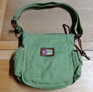 Early 2000's y2k Fossil green shoulder bag purse